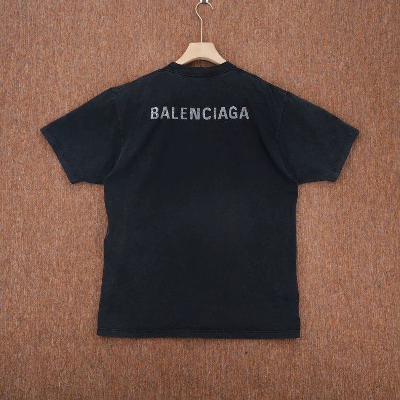 Balenciaga Balenciaga Washed Rhinestone T-shirt - dmc Size US XS / EU 42 / 0 - 2 Thumbnail