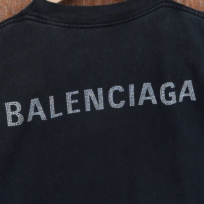 Balenciaga Balenciaga Washed Rhinestone T-shirt - dmc Size US XS / EU 42 / 0 - 4 Thumbnail