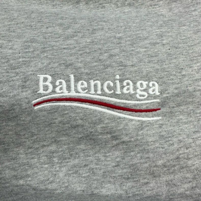 Balenciaga Balenciaga Gray Embroidered Stripe Fake Two-Piece Shirt - dmc Size US M / EU 48-50 / 2 - 5 Thumbnail