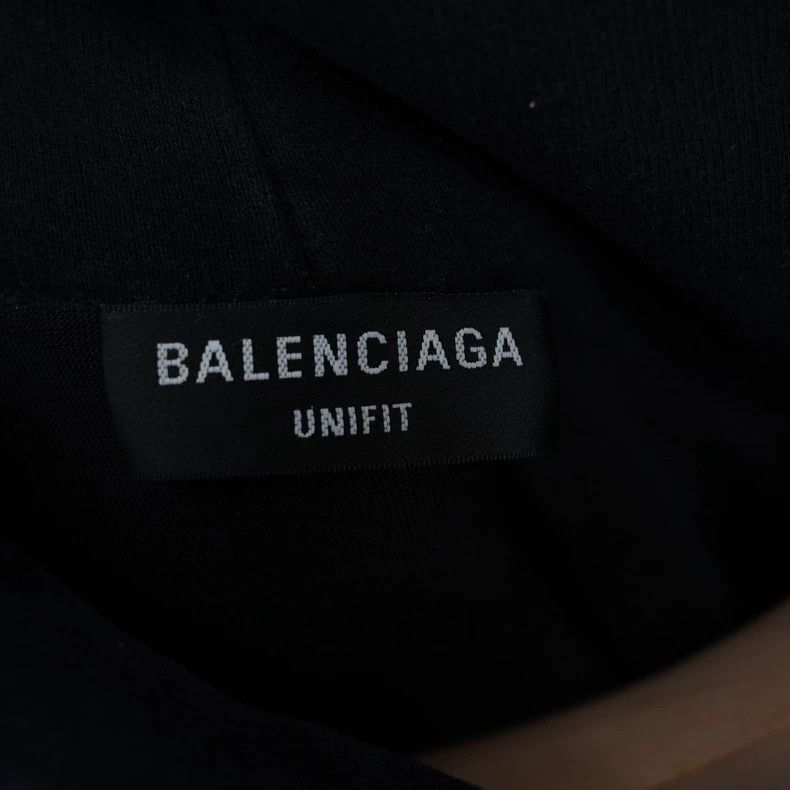Balenciaga Balenciaga Black Distressed Hole Hoodie - dmc Size US XXS / EU 40 - 4 Thumbnail