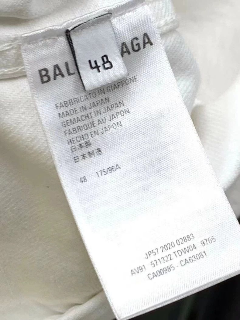 Balenciaga Balenciaga Back Logo Denim Jacket - dmc Size US XL / EU 56 / 4 - 4 Thumbnail