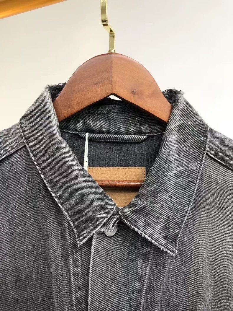 Balenciaga Balenciaga Distressed Logo Denim Jacket - dmc Size US XXL / EU 58 / 5 - 3 Thumbnail