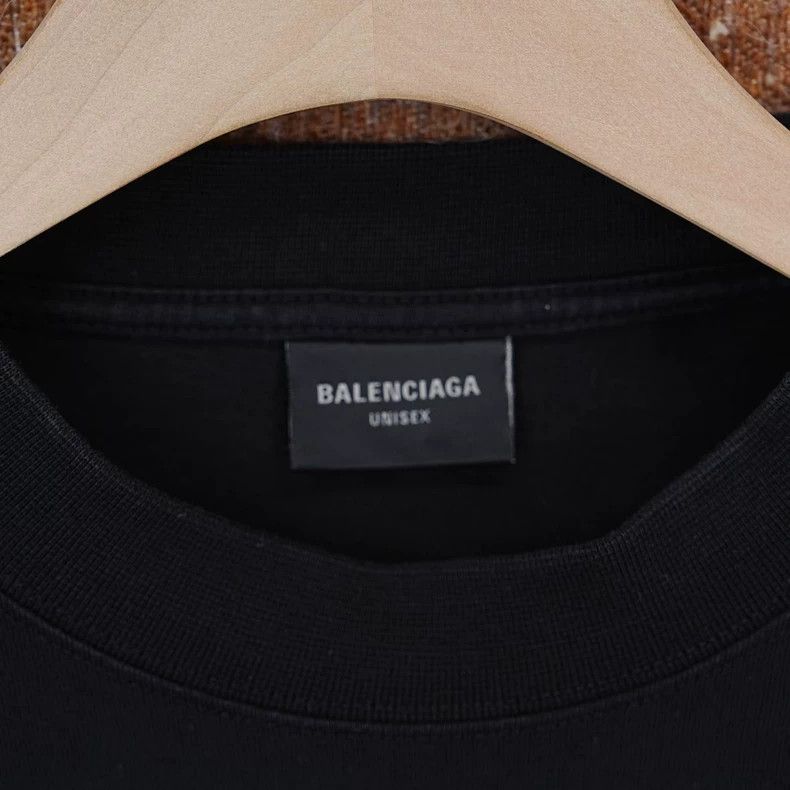 Balenciaga Balenciaga Black XL Graphic Tag T-Shirt - dmc Size US XL / EU 56 / 4 - 3 Thumbnail
