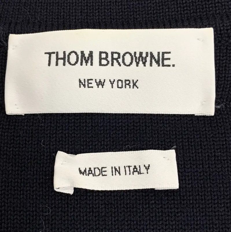 Thom Browne Thom Browne Navy Blue Wool Women's Jacket 0089 Size S / US 4 / IT 40 - 6 Thumbnail