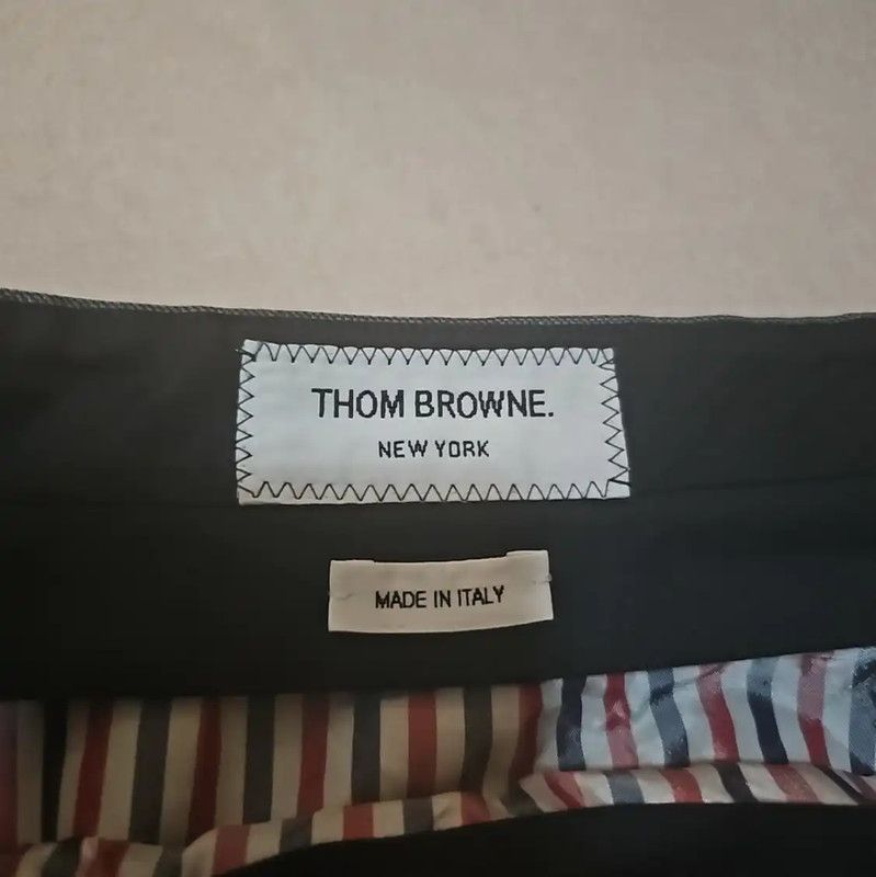 Thom Browne Thom Browne Gray Wool Short Skirt 0089 Size 27" / US 4 / IT 40 - 3 Thumbnail