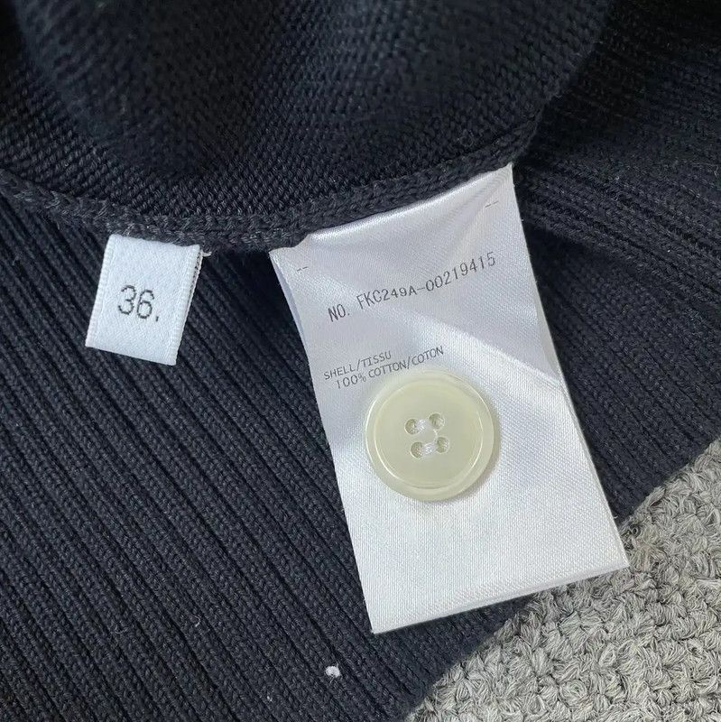 Thom Browne Thom Browne Women's Navy Cotton Cardigan 0089 Size S / US 4 / IT 40 - 4 Thumbnail