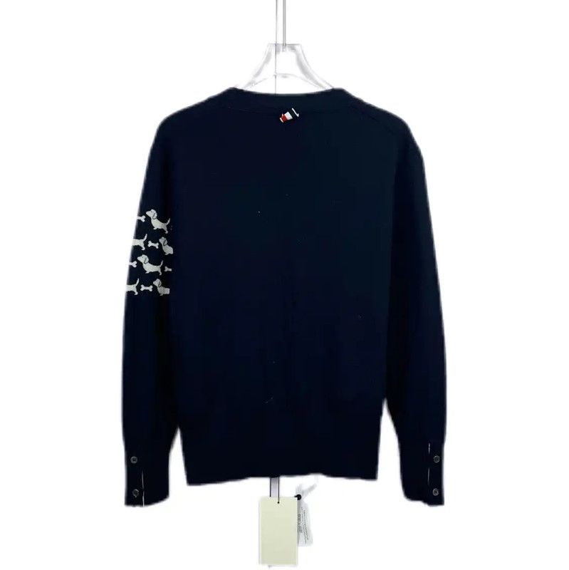 Thom Browne Thom Browne Black Long Sleeve Cotton Pullover 0089 Size S / US 4 / IT 40 - 2 Thumbnail