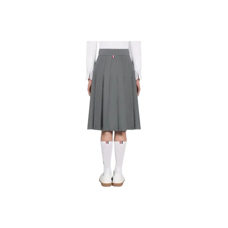 Thom Browne Thom Browne Gray Cotton Women's Skirt 0089 Size 23" - 9 Thumbnail