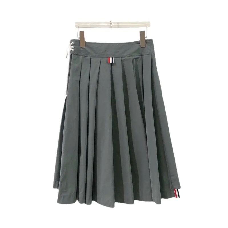 Thom Browne Thom Browne Gray Cotton Women's Skirt 0089 Size 23" - 2 Thumbnail