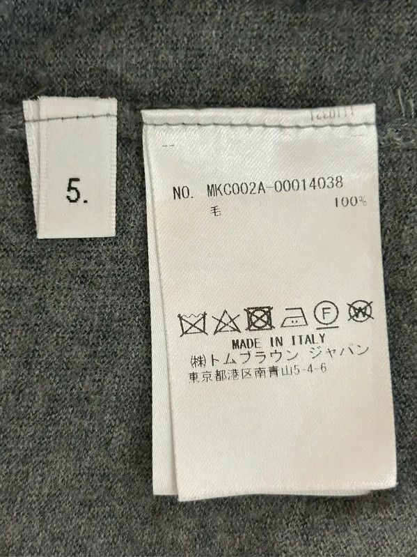 Thom Browne Thom Browne Women's Gray Wool Cardigan 0089 Size M / US 6-8 / IT 42-44 - 7 Thumbnail