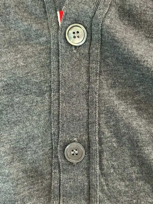 Thom Browne Thom Browne Women's Gray Wool Cardigan 0089 Size M / US 6-8 / IT 42-44 - 6 Thumbnail