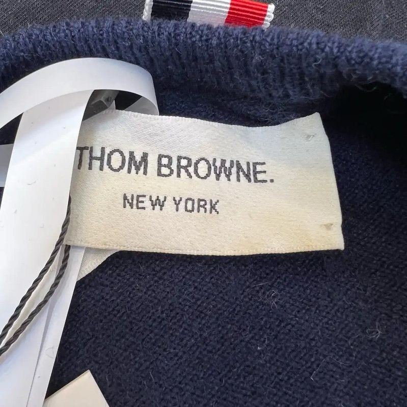 Thom Browne Thom Browne Blue Cashmere Sweater for Women 0089 Size M / US 6-8 / IT 42-44 - 5 Thumbnail