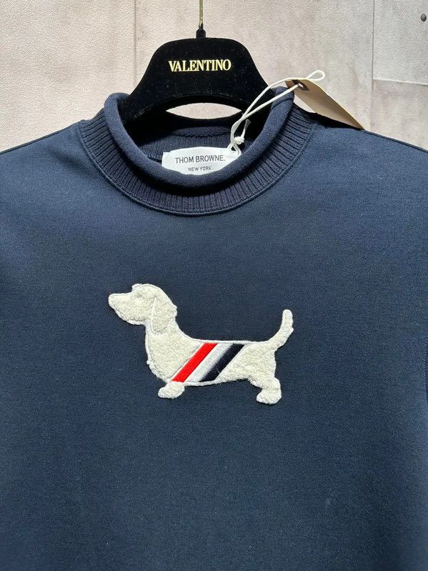 Thom Browne Thom Browne Winter Blue Cotton Women's Sweatshirt 0089 Size M / US 6-8 / IT 42-44 - 2 Thumbnail