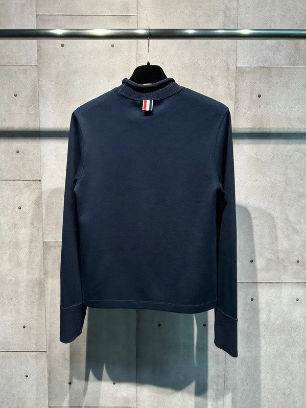 Thom Browne Thom Browne Winter Blue Cotton Women's Sweatshirt 0089 Size M / US 6-8 / IT 42-44 - 3 Thumbnail