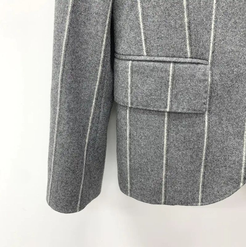 Thom Browne Thom Browne Gray Wool Women's Blazer 0089 Size XS / US 0-2 / IT 36-38 - 4 Thumbnail
