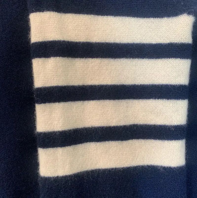 Thom Browne Thom Browne Women's Navy Wool Pullover Sweater 0089 Size XS / US 0-2 / IT 36-38 - 6 Thumbnail