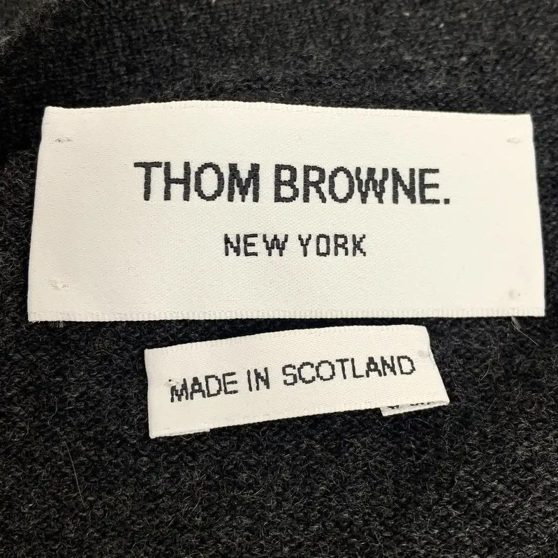 Thom Browne Thom Browne Charcoal Wool Cardigan for Women 0089 Size M / US 6-8 / IT 42-44 - 5 Thumbnail