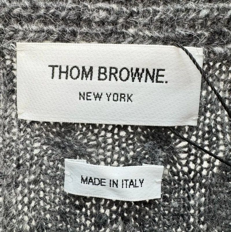 Thom Browne Thom Browne Gray Wool Striped Sweater 0089 Size S / US 4 / IT 40 - 5 Thumbnail