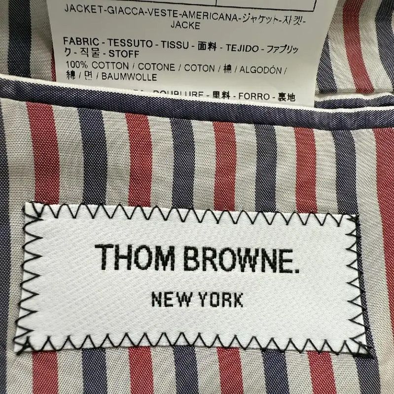 Thom Browne Thom Browne Light Blue Cotton Cardigan for Women 0089 Size L / US 10 / IT 46 - 3 Thumbnail