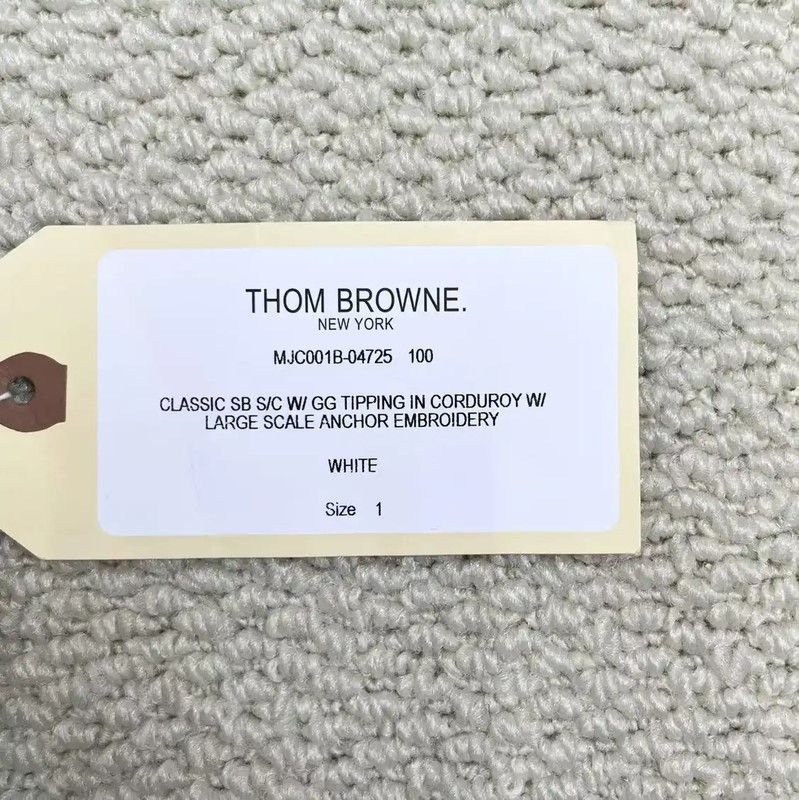 Thom Browne Thom Browne White Embroidered Logo Jacket 0089 Size S / US 4 / IT 40 - 7 Thumbnail