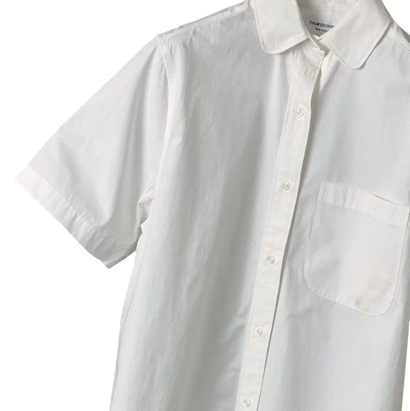 Thom Browne White Short Sleeve Shirt 0089