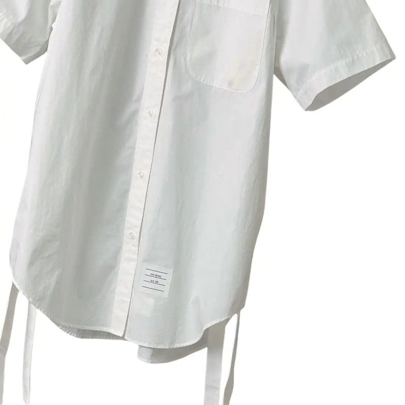 Thom Browne White Short Sleeve Shirt 0089
