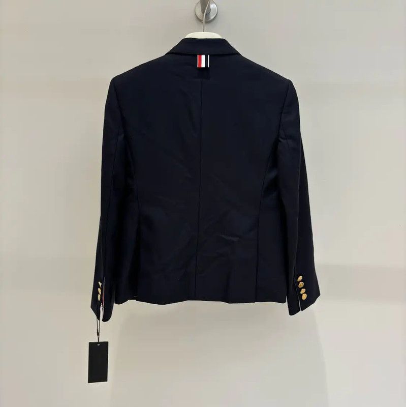 Thom Browne Thom Browne Navy Wool Women's Cardigan 0089 Size M / US 6-8 / IT 42-44 - 2 Thumbnail