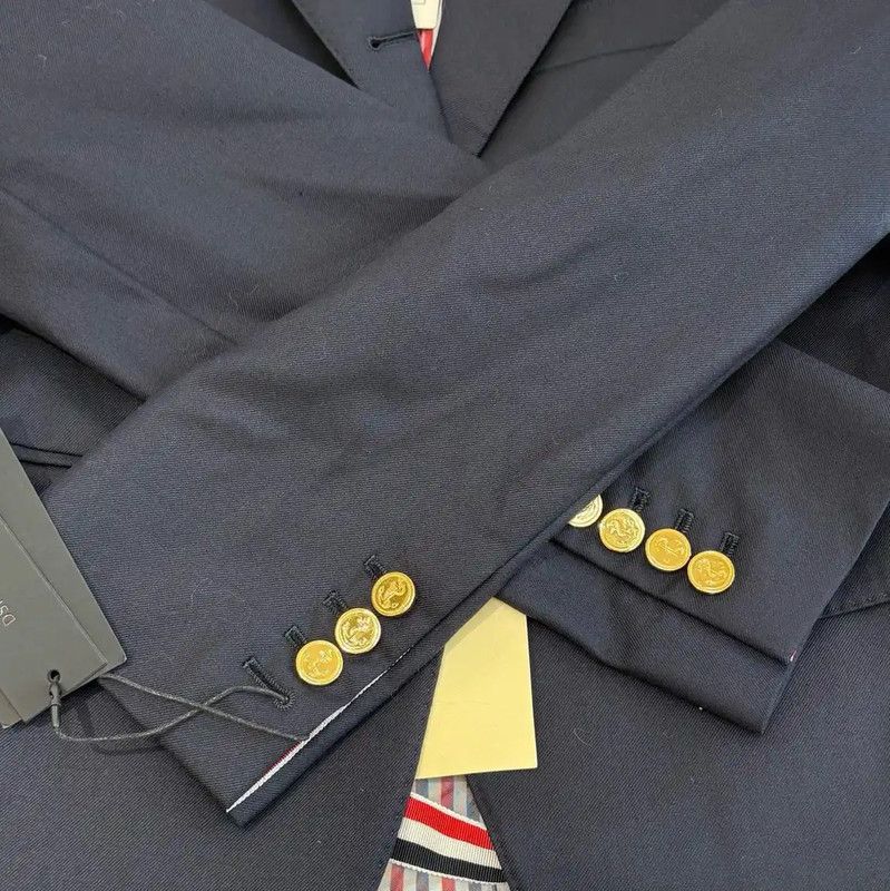 Thom Browne Thom Browne Navy Wool Women's Cardigan 0089 Size M / US 6-8 / IT 42-44 - 5 Thumbnail