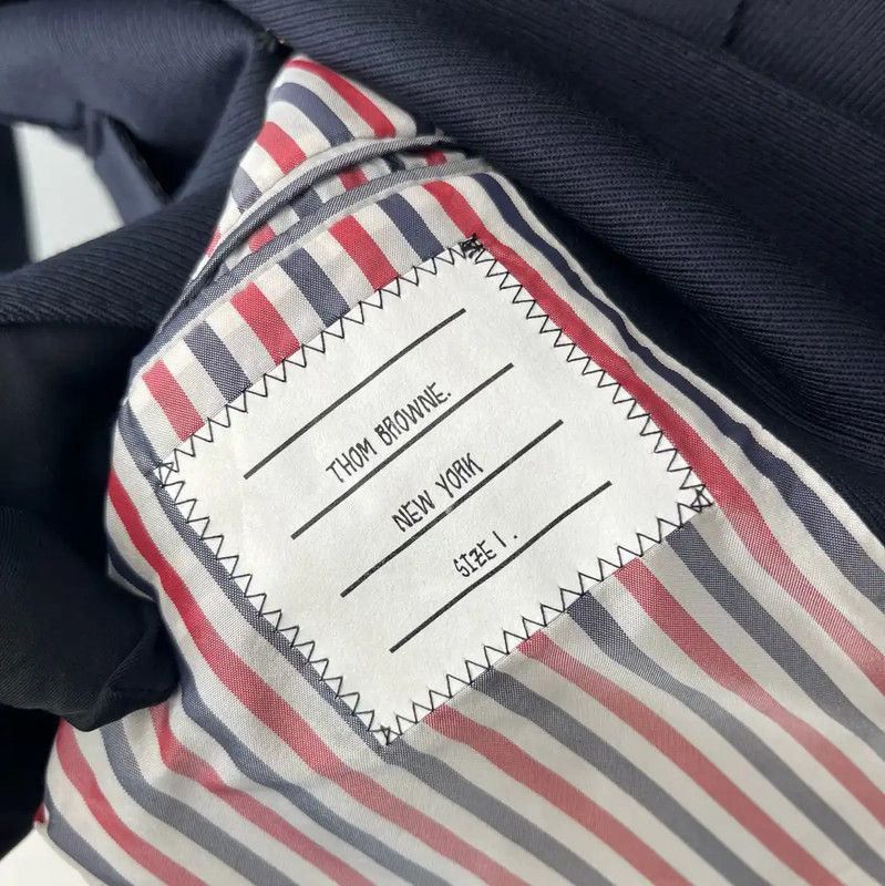 Thom Browne Thom Browne Blue Wool Women's Jacket 0089 Size XS / US 0-2 / IT 36-38 - 4 Thumbnail