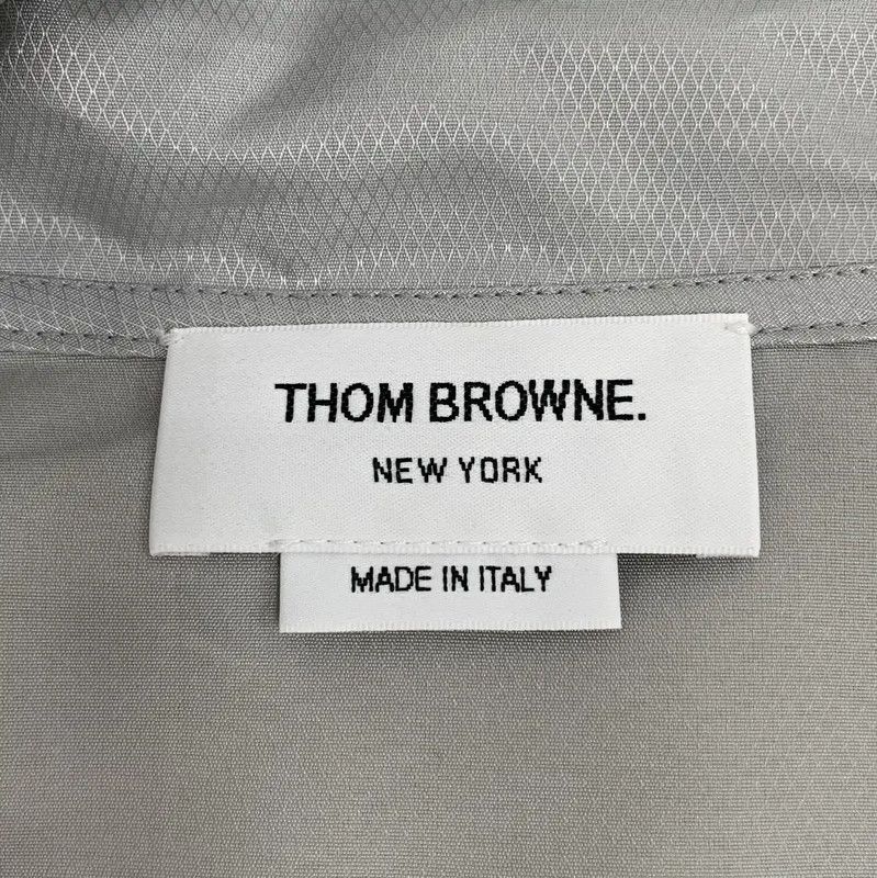 Thom Browne Thom Browne Gray Polyester Women's Trench Coat 0089 Size ONE SIZE - 7 Thumbnail
