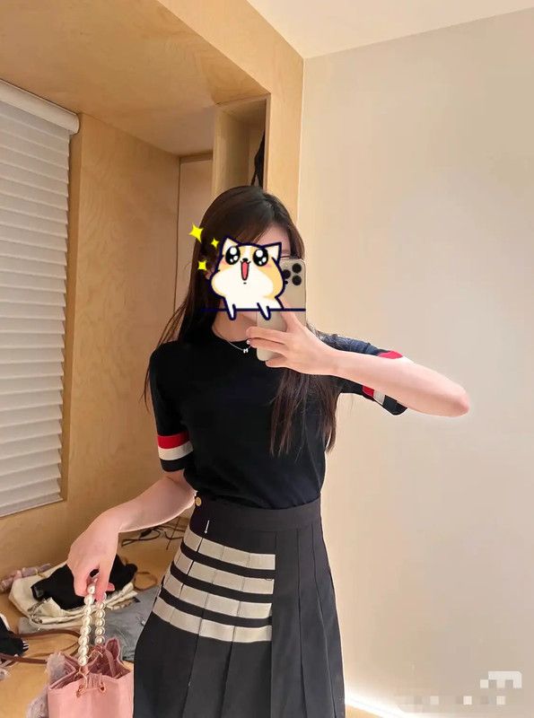 Thom Browne Thom Browne Black Wool Summer Short Sleeve Tee 0089 Size XL / US 12-14 / IT 48-50 - 5 Thumbnail