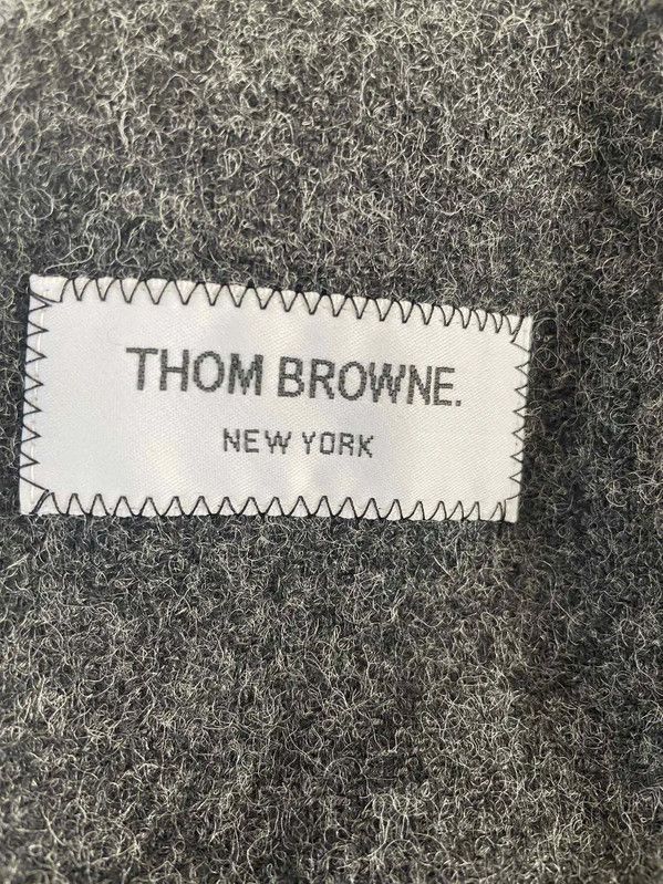 Thom Browne Thom Browne Gray Wool Women's Coat 0089 Size S / US 4 / IT 40 - 4 Thumbnail