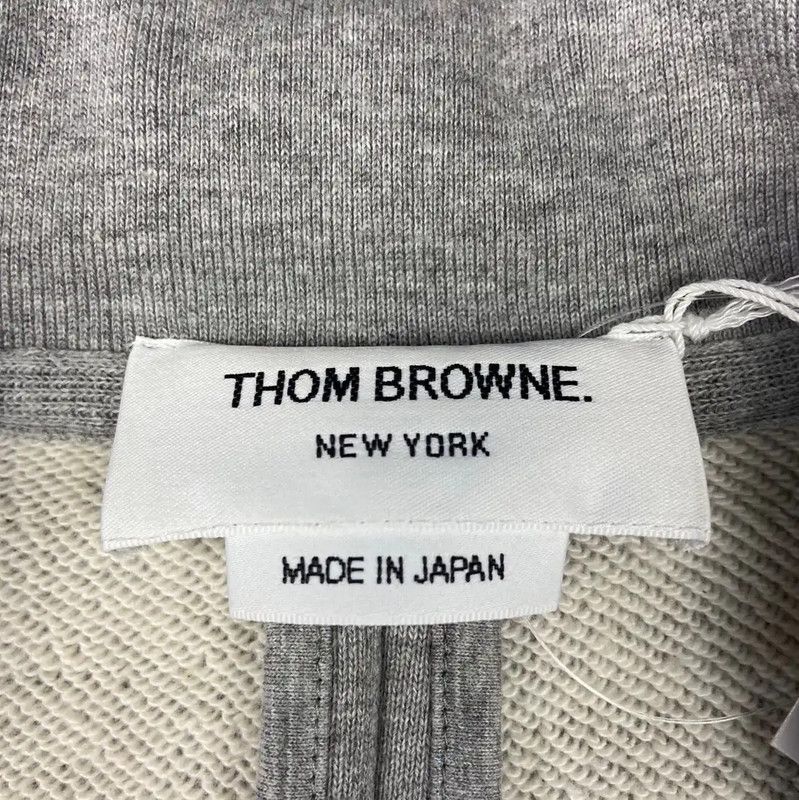 Thom Browne Thom Browne Gray Cotton Sweater for Women 0089 Size S / US 4 / IT 40 - 3 Thumbnail