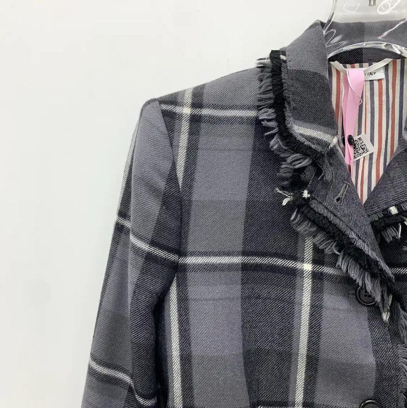 Thom Browne Thom Browne Gray Wool Women’s Jacket 0089 Size S / US 4 / IT 40 - 3 Thumbnail
