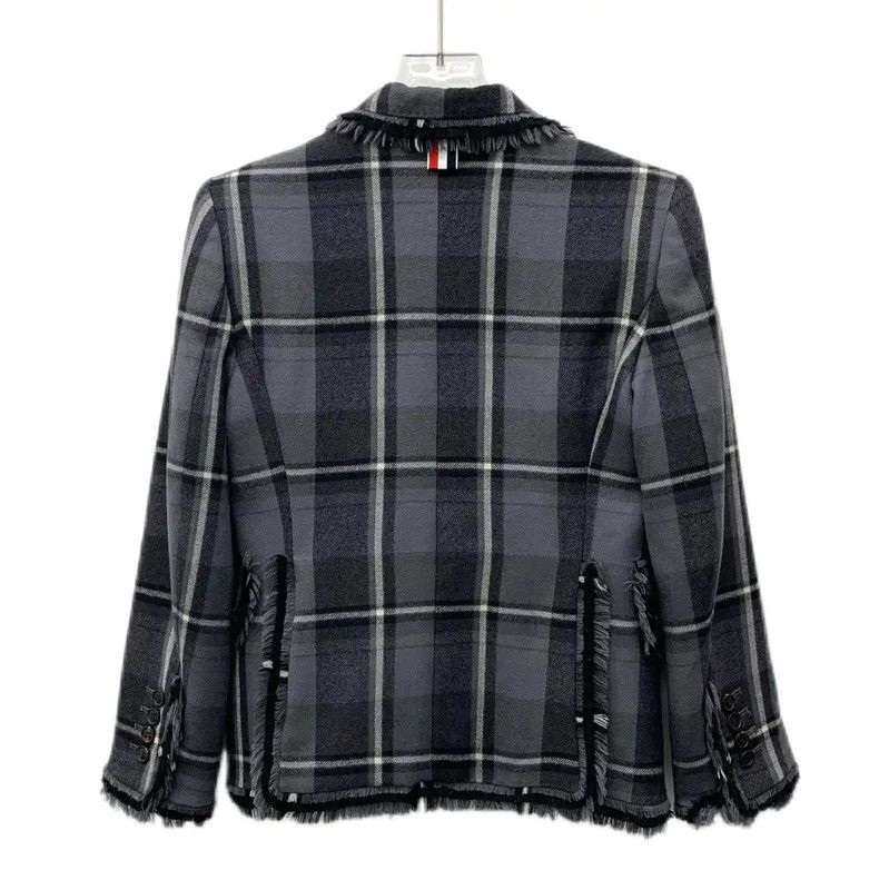 Thom Browne Thom Browne Gray Wool Women’s Jacket 0089 Size S / US 4 / IT 40 - 2 Thumbnail