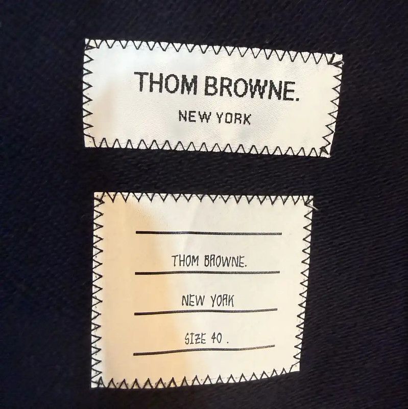 Thom Browne Thom Browne Navy Wool Women's Jacket 0089 Size ONE SIZE - 4 Thumbnail
