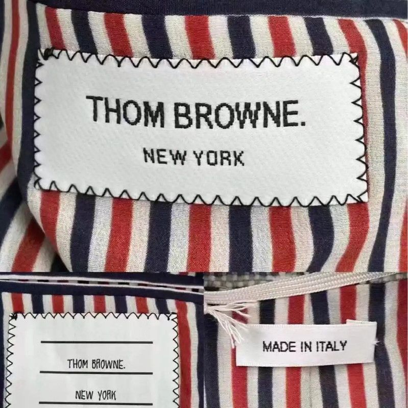 Thom Browne Thom Browne Gray Cotton Women’s Long Coat 0089 Size M / US 6-8 / IT 42-44 - 4 Thumbnail