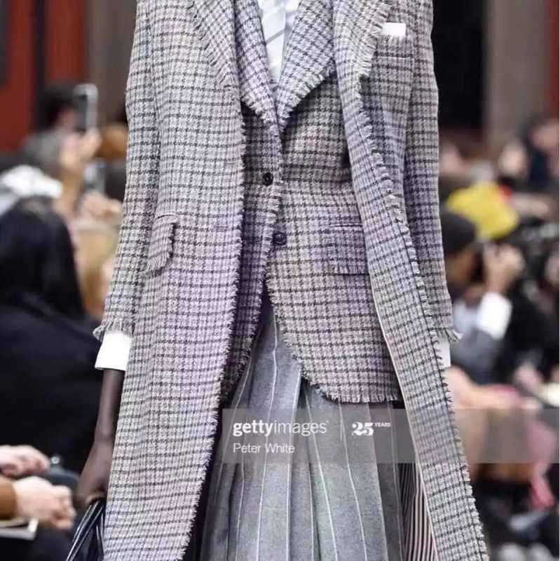 Thom Browne Thom Browne Gray Cotton Women’s Long Coat 0089 Size M / US 6-8 / IT 42-44 - 7 Thumbnail