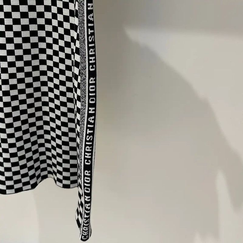Thom Browne Thom Browne Black Checkered Bodycon Dress 0089 Size S / US 4 / IT 40 - 4 Thumbnail