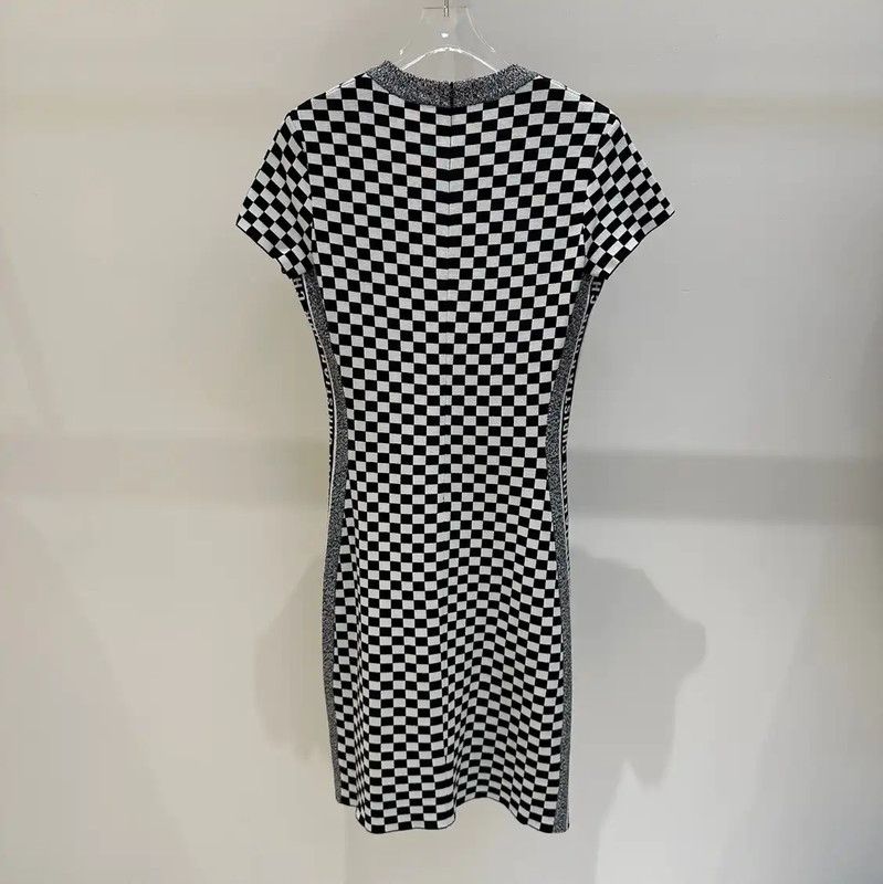 Thom Browne Thom Browne Black Checkered Bodycon Dress 0089 Size S / US 4 / IT 40 - 5 Thumbnail