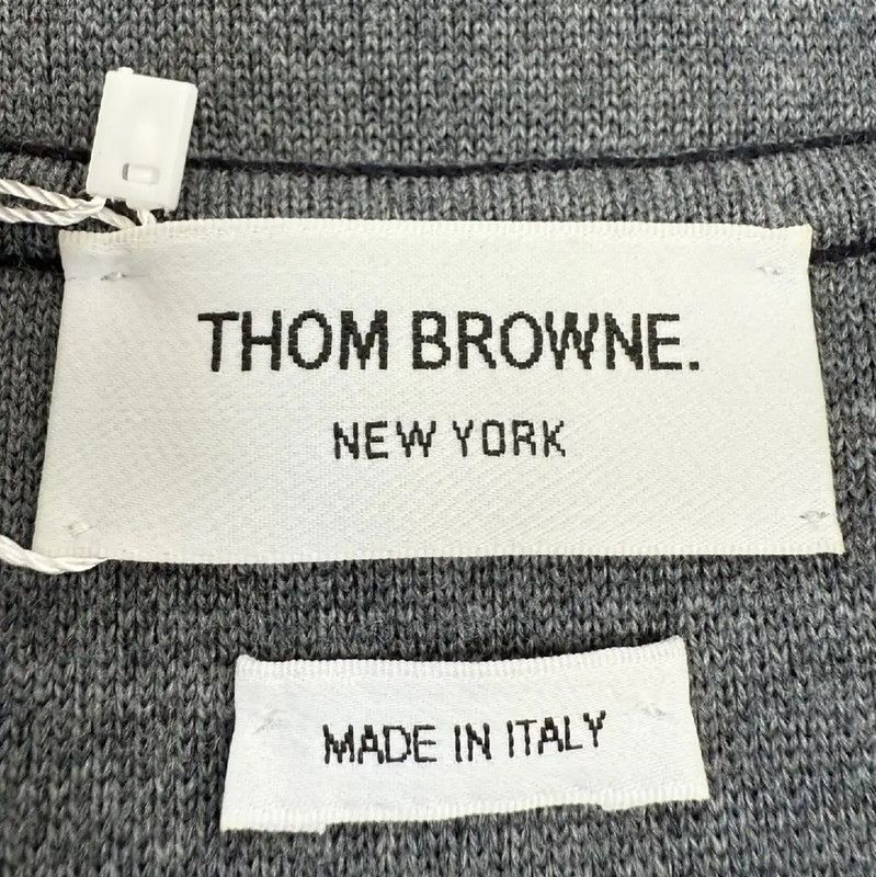 Thom Browne Thom Browne Navy Cotton Women's Cardigan 0089 Size M / US 6-8 / IT 42-44 - 3 Thumbnail