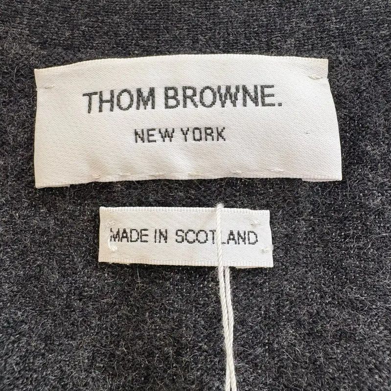 Thom Browne Thom Browne Gray Cashmere Short Sleeve Sweater 0089 Size S / US 4 / IT 40 - 5 Thumbnail