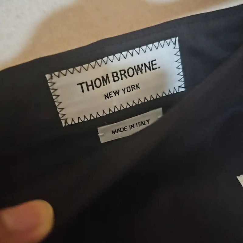 Thom Browne Thom Browne Women's Long Navy Wool Skirt 0089 Size 23" - 6 Thumbnail