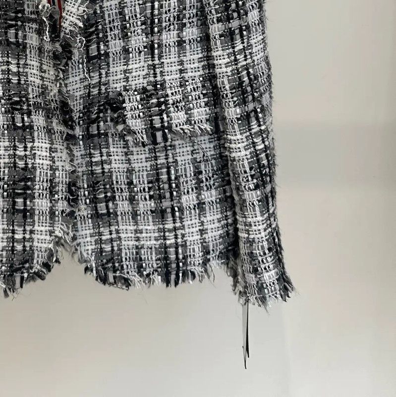 Thom Browne Thom Browne Gray Short Sleeve Blazer 0089 Size S / US 4 / IT 40 - 3 Thumbnail