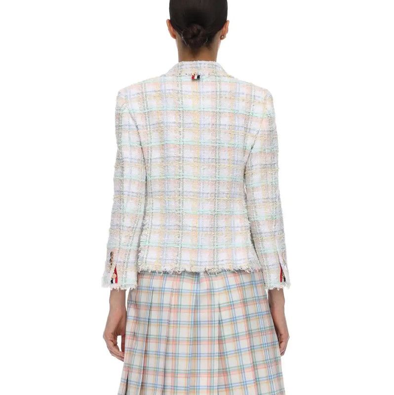 Thom Browne Thom Browne Spring Autumn Ivory Cotton Cardigan 0089 Size M / US 6-8 / IT 42-44 - 6 Thumbnail