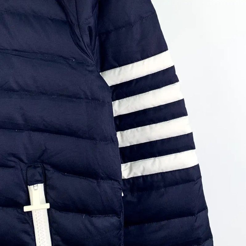Thom Browne Thom Browne Dark Blue Women’s Down Jacket 0089 Size L / US 10 / IT 46 - 4 Thumbnail
