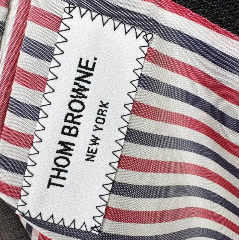 Thom Browne Thom Browne Women's Gray Spring Autumn Trench Coat 0089 Size S / US 4 / IT 40 - 4 Thumbnail
