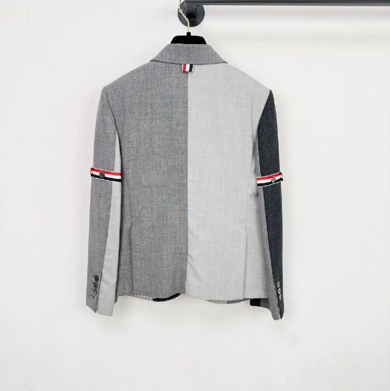 Thom Browne Thom Browne Women's Gray Spring Autumn Trench Coat 0089 Size S / US 4 / IT 40 - 2 Thumbnail