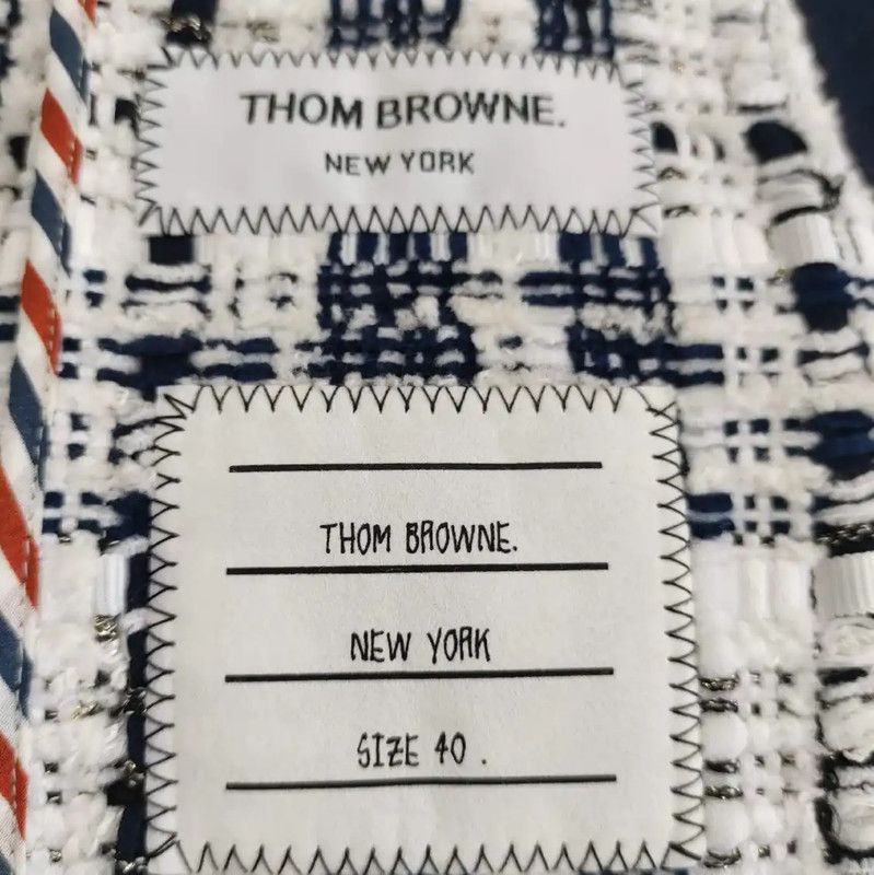 Thom Browne Thom Browne Women's Color Block Cardigan 0089 Size L / US 10 / IT 46 - 3 Thumbnail