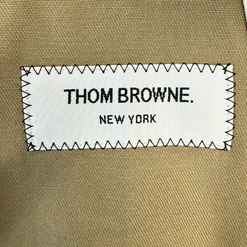 Thom Browne Thom Browne Women's Khaki Cotton Trench Coat 0089 Size M / US 6-8 / IT 42-44 - 3 Thumbnail